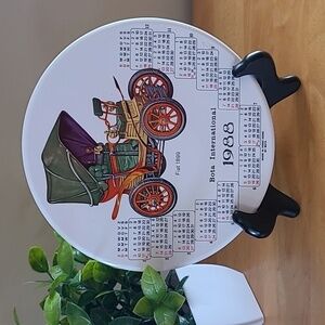 BOTA Made in Hong Kong 1988 Calendar Vintage Ceramic Trivet